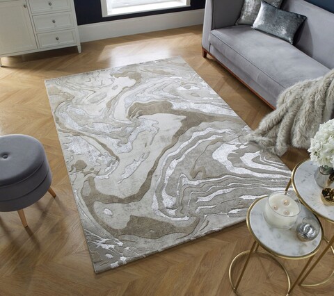 Covor Marbled, Flair Rugs, 160x230 cm, polipropilena/poliester, natural