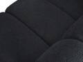 Canapea 3 locuri, Lupine, Micadoni Home, BL, 228x87x70 cm, poliester chenille, negru