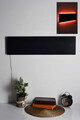 Decoratiune luminoasa LED, Rectangle, MDF, 60 LED-uri, Rosu