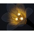 Lampa de gradina Lily, Lumineo, 17x17x82.5 cm, metal, alb/galben