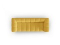 Canapea 3 locuri, Lupine, Micadoni Home, BL, 228x87x70 cm, poliester chenille, galben