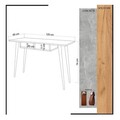 Birou, Mod Design, NEA, 120x74x60 cm, Stejar / Galben