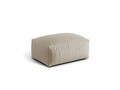 Taburet modular, Martina-169, Micadoni Home, 95x65x44 cm, tesatura structurata catifelata, bej deschis