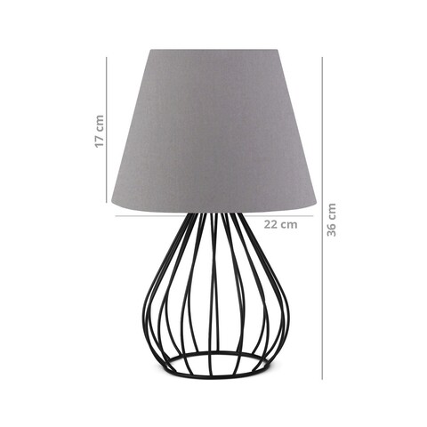 Lampa de masa, Insignio, 780SGN1917, PVC, Gri