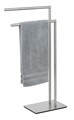 Suport prosoape de baie, Wenko, Recco, 48 x 80.5 x 20 cm, inox, gri