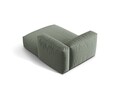 Sezlong modular living dreapta 1 loc, Martina-169, Micadoni Home, 176x123x75 cm, tesatura structurata catifelata, verde muschi