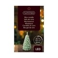 Lumanare cu LED Tree, Lumineo, 10x21 cm, verde