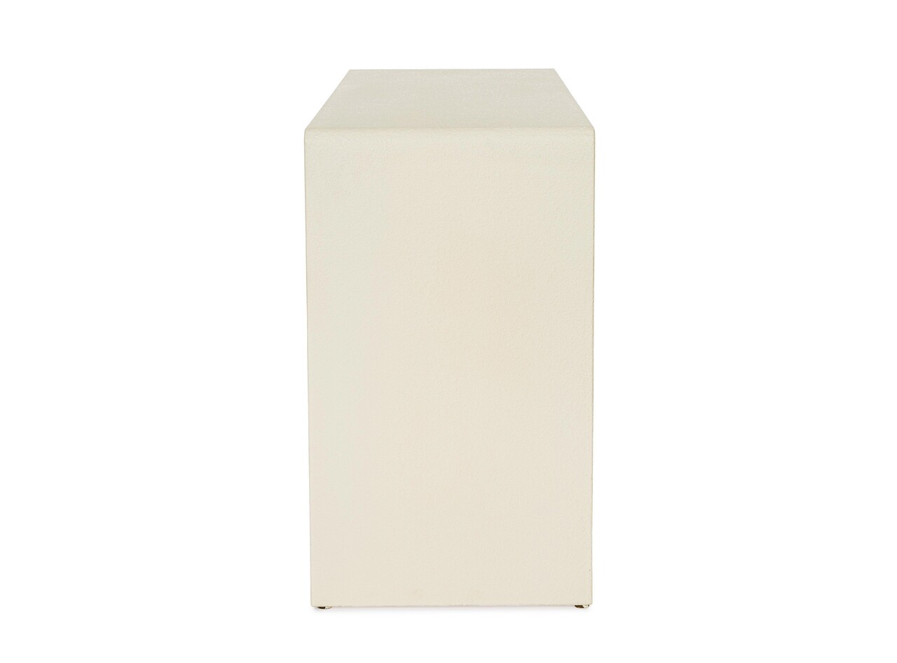 Consola Creamy, Bizzotto, 120x35x60 cm, MDF, alb