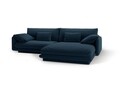 Coltar dreapta 4 locuri, Torino-211, Micadoni Home, 250x170x83 cm, tesatura structurata chenille, albastru navy