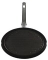 Tigaie grill pentru peste Graphite, Ambition, 35x24x4 cm, aluminiu, invelis Ilag Basic, negru