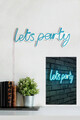 Decoratiune luminoasa LED, Lets Party, Benzi flexibile de neon, DC 12 V, Albastru