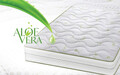 Saltea ortopedica Aloe Vera Dual Confort, 90x200x25 cm, Memory 4 cm, 7 zone de confort, reversibila, fermitate medie