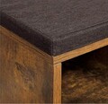 Bancheta cu pantofar Vasagle, Dark Brown, 10 compartimente, 104 x 30 x 48 cm, PAL, maro rustic