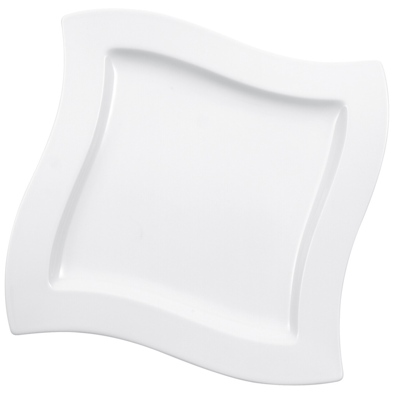 Farfurie intinsa NewWave, Villeroy & Boch, 27x27x2.6 cm, portelan premium, alb - 1 | YEO