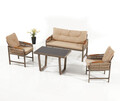 Set mobilier de gradina, Divona, Mykonos Plus 211S, Cappuccino