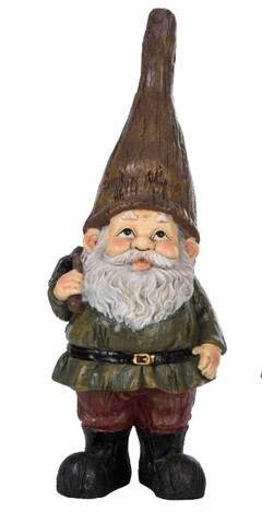 Pitic de gradina, Esschert, Garden gnome S, 8 x 9.6 x 25.3 cm, polirasina, multicolor