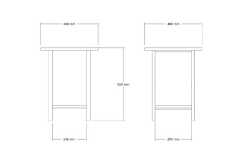 Masuta, Puqa Design, Conty, 160x50.4x24.5 cm, PAL, Maro