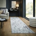 Covor Gleam Silver, Flair Rugs, 80x300 cm, polipropilena/poliester, argintiu