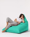 Fotoliu puf, Bean Bag Ferndale, Pyramid Bed, 145 cm, poliester impermeabil, turcoaz