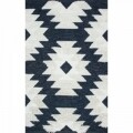 Covor rezistent Eko, AFR 01 - Navy, White, 100% bumbac, 160 x 230 cm