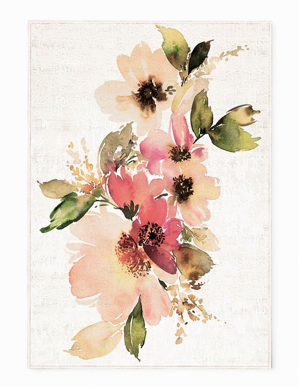 Covor Bloom, Oyo Concept, 80x140 cm, poliester, multicolor