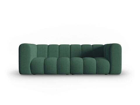 Canapea 3 locuri, Lupine, Micadoni Home, BL, 228x87x70 cm, poliester chenille, verde