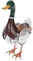 Decoratiune Duck, 41X16X40 cm,metal, alb/maro