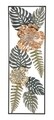 Decoratiune de perete 3D Leafy A, Mauro Ferretti, 30.5x88.5 cm, fier, multicolor