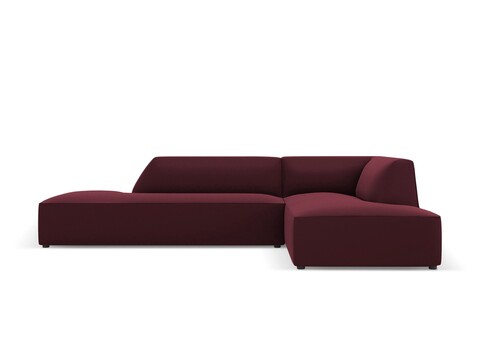 Coltar dreapta 4 locuri, Ruby, Micadoni Home, BL, fara cotiera, 273x180x69 cm, piele ecologica, bordo