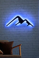 Decoratiune luminoasa LED, Mountain, MDF, 60 LED-uri, Albastru