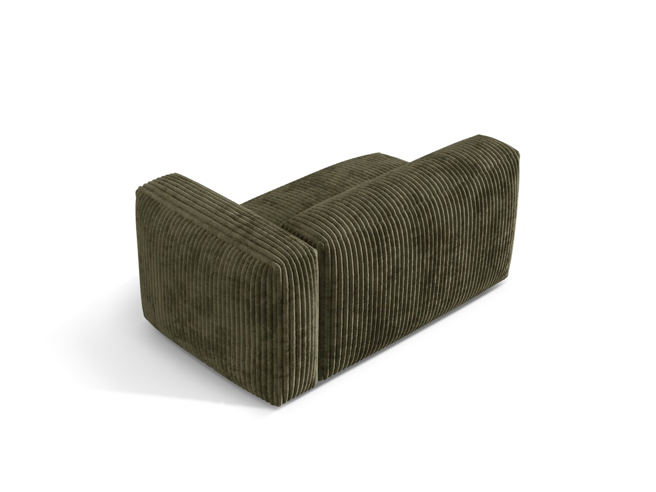 Modul dreapta pentru canapea modulara, 1 loc, Martina-212, Micadoni Home, 160x106x75 cm, velur, verde muschi - 1 | YEO