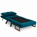 Canapea extensibilă cu 1 loc, Futon, 859FTN2315, Metal , Verde petrol