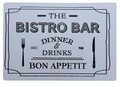 Suport pentru farfurie Bistro Bar, 42x29 cm, polipropilena, alb/negru