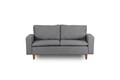 Canapea 2 locuri, Futon, 859FTN2713, Metal, Gri deschis