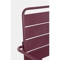 Scaun balansoar pentru gradina, Lillian, Bizzotto, 63x90x74 cm, otel, bordo