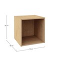 Raft modular Composite Cube, Bizzotto, 35x35x35 cm, PAL/MDF, natural