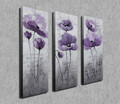 Set 3 tablouri decorative, CU10, Canvas, 20 x 70 cm, 3 piese, Multicolor