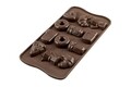 Forma de copt din silicon Good Morning, Silikomart Easy Choco, 12 forme, 3.9 x 2.45 cm