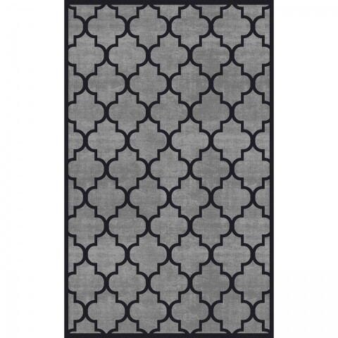 Covor rezistent CM 04 - Grey, Black , 160x230 cm