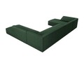 Coltar panoramic dreapta 7 locuri, Ruby, Micadoni Home, BL, 366x273x69 cm, poliester, verde