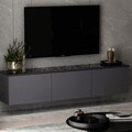 Comoda TV, Inarch, Neon, 160x35x32 cm,  Antracit