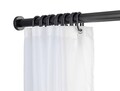 Bara pentru perdea de dus Luz, Wenko, 2.8x70-115 cm, aluminiu/plastic, negru