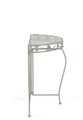 Consola Harriet, Bizzotto, 75 x 36 x 75 cm, otel, verde sage