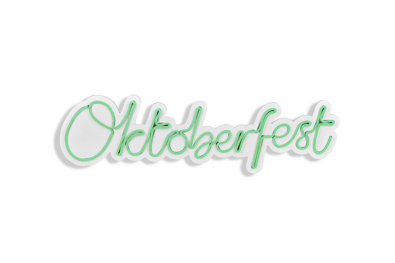 Decoratiune Luminoasa LED, Oktoberfest, Benzi Flexibile De Neon, DC 12 V, Verde