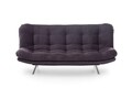 Canapea extensibila Misa Sofabed, Futon, 3 locuri, 198x128 cm, metal, maro