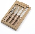 Set 4 cutite esentiale, Lou Laguiole, Essentials Forest, inox/lemn