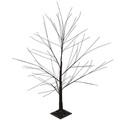 Decoratiune luminoasa de exterior Tree, H120 cm, IP44, metal/plastic, negru