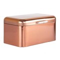 Cutie pentru paine Kine, Homla, 33x18 cm, metal/bambus, bronz/natur