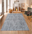 Covor de hol, Soft Plush Pattern, 80x200 cm, Poliester, Gri deschis