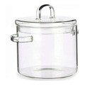 Caserola cu capac Transparent, Vivalto, 1.8 L, sticla borosilicata